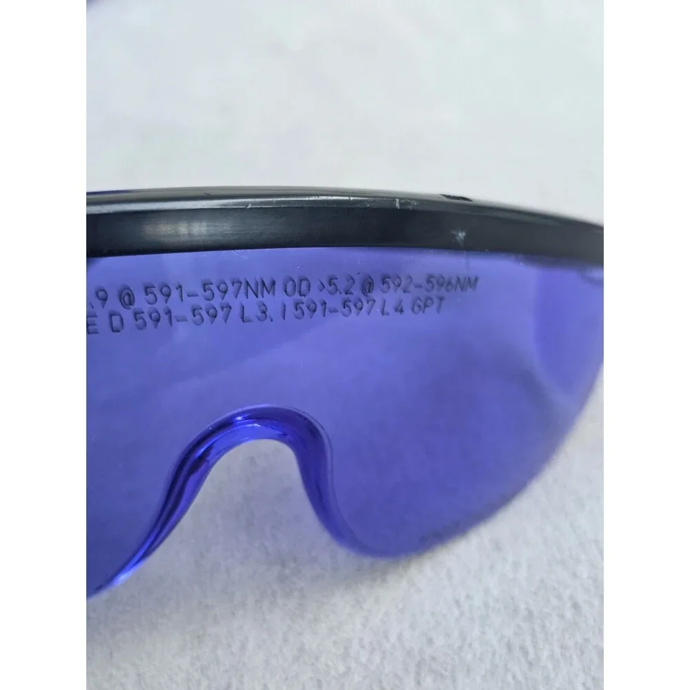 Lot of 3 Purple Laser Safety Glasses Sperian Honeywell OD 5.2 592-596nm